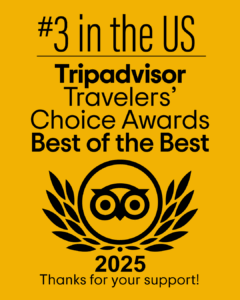 #3 in the US - Tripadvisor Traveler's Choice Awards Best of the Best 2025